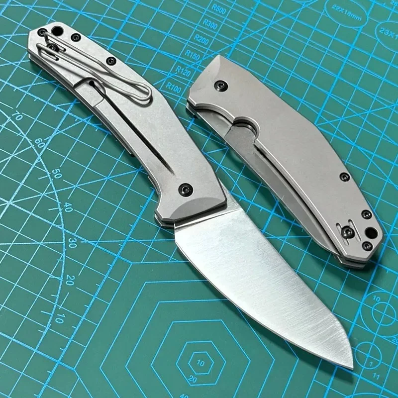 Kesiwo C-211T LC200N Blade Folding Knife Titanium Alloy Handle Ceramic Bearing Utility Outdoor Camping Hunt Survival EDC Knife