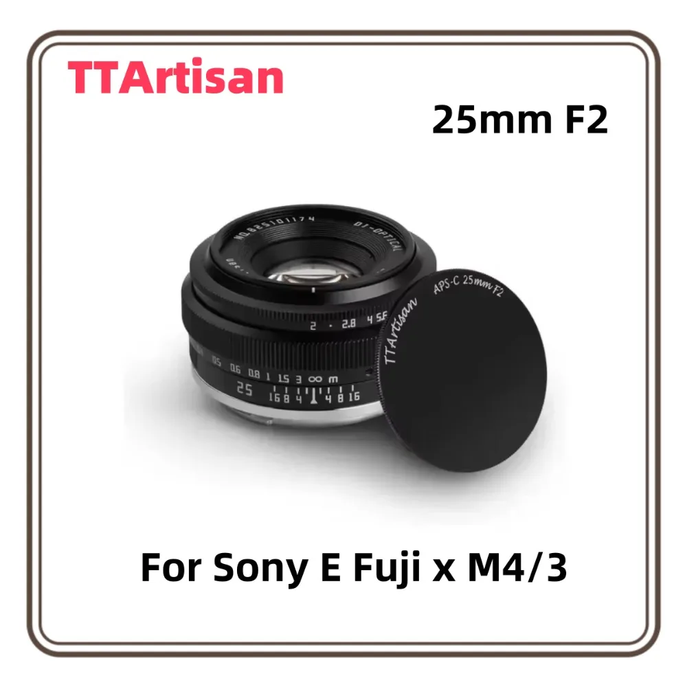 TTArtisan 25mm F2 APSC lente de