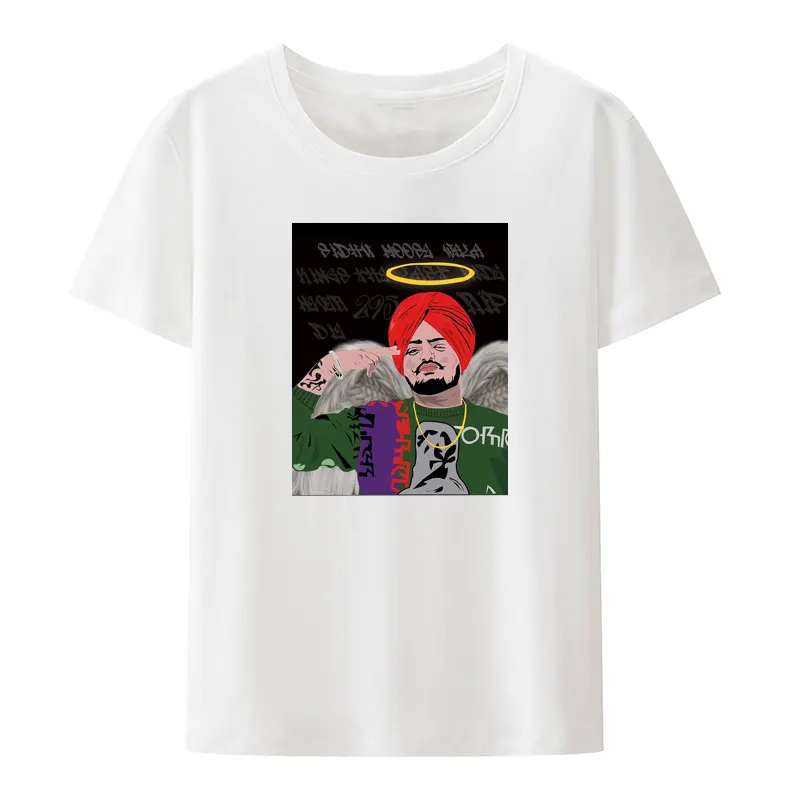 Classic Legend Sidhu Moosewala Modal Print Tees RIP Wala Fans Fashion Hipster Streetwear Comfortable Loose Breathable Camisetas