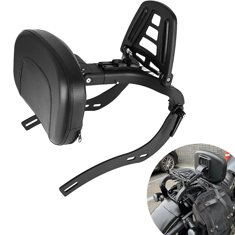 Rider Driver Sissybar Passenger Backrest For Indian Scout Bobber 2018-2024 Twenty Sixty Sissy Bar Back Rest