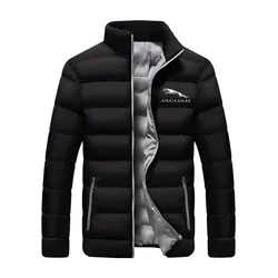 Veste matelassurera en coton à col montant pour homme, manteau chaud, impression de logo noir, impression, nouveau, automne, hiver, 2024, Y-Color