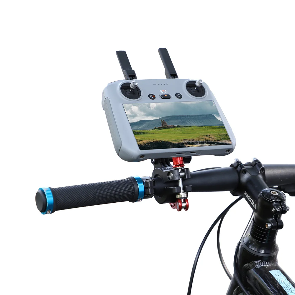 Aluminum Alloy Remote Controller Bicycle Holder Clamp Action Camera Bracket Mount for DJI AIR 3S/DJI FLIP RC 2/Action4 Access