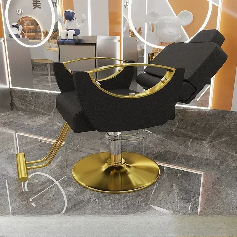 Salon Support Barber Chair Professional Rubber Equipment Lifter Barber Chair Leather Hydraulic Cadeira De Barbeiro Furniture