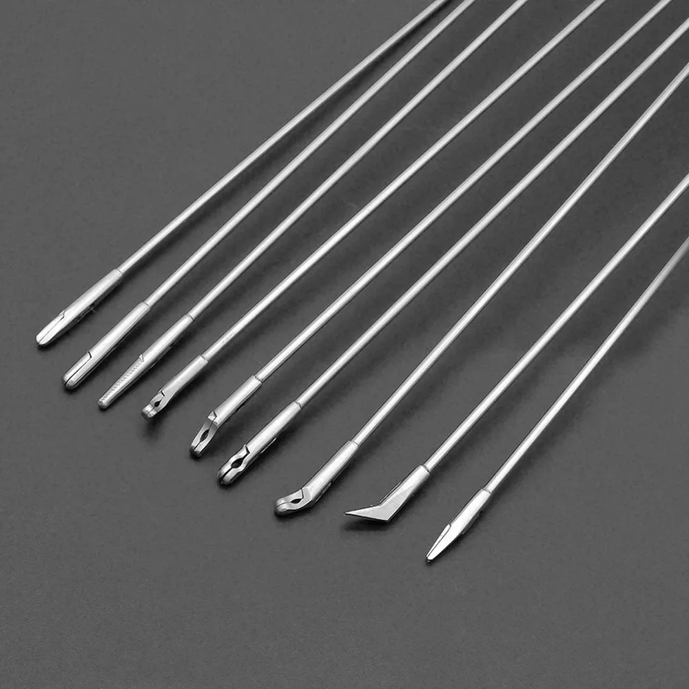 Professional ENT Microsurgical Instruments Set Laryngeal Forceps Scissors Foreign Body Biopsy Polyp Removal