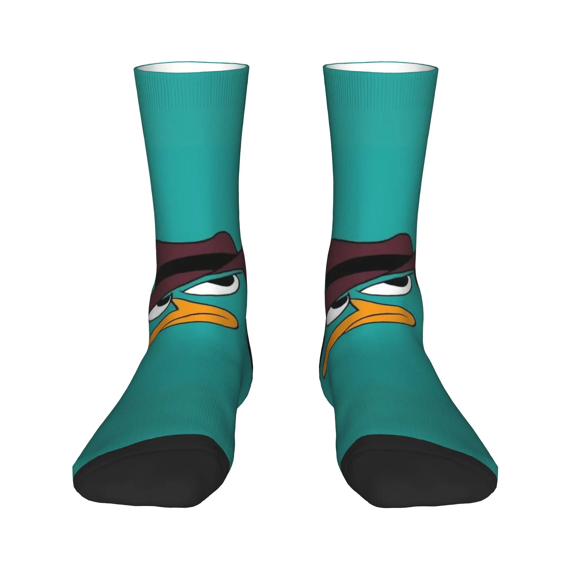 Calcetines de hombre Perry the Platypus Funny (2) Medias Calcetines cómodos antideslizantes Calcetines de ciclismo de diseño de moda de invierno