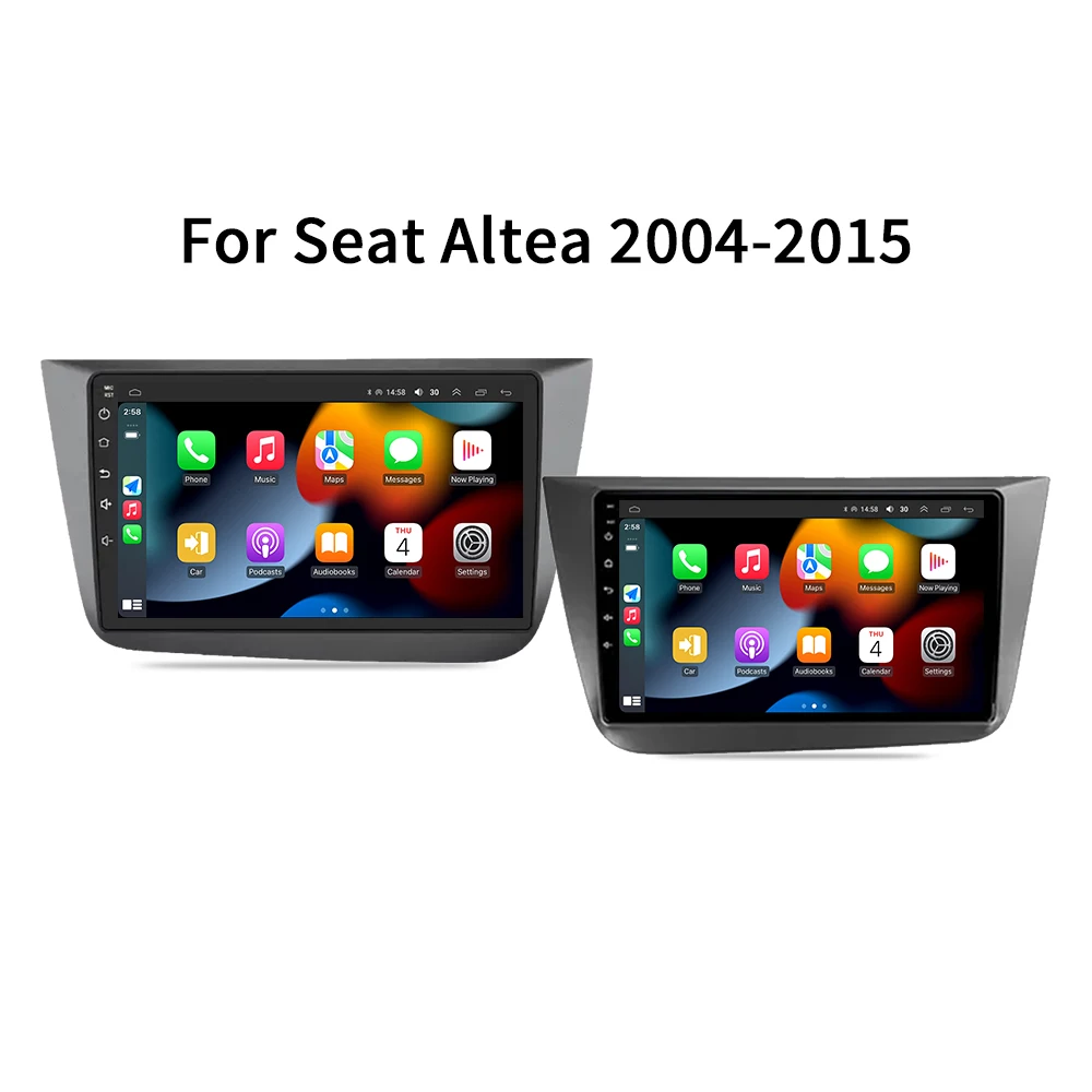 Auto Android 16 Radio Voor Seat Altea XL Toledo 2004-2015 Auto Stereo Multimedia Speler GPS Navigatie Carplay QLED touchscreen - afbeelding 2