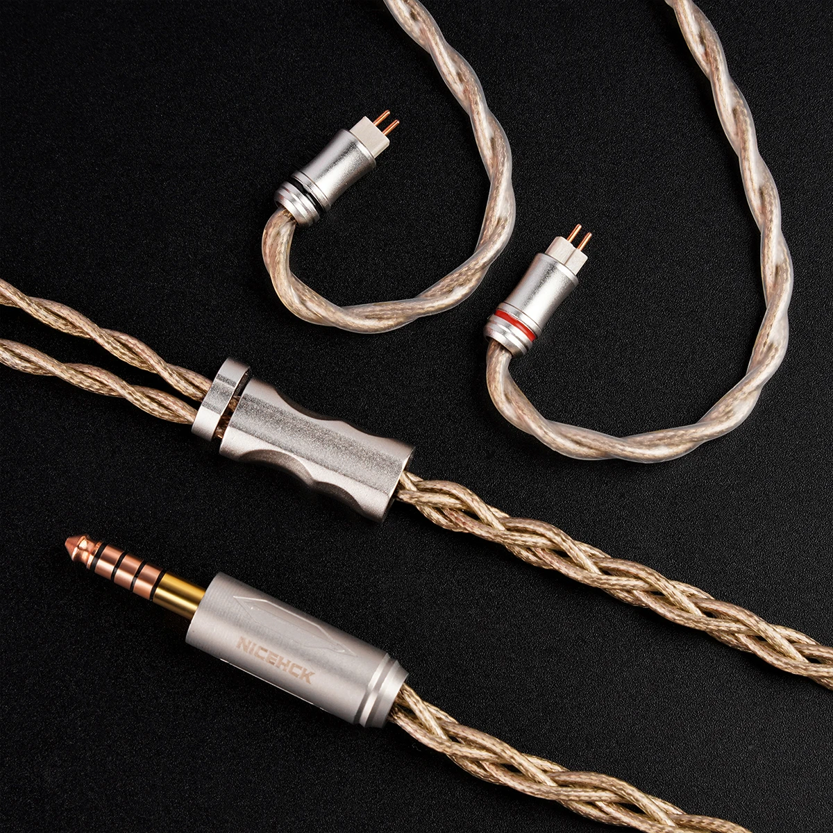NICEHCK GrSSound HiFi Earphone Cable 8N High Purity OCC Wire OFC Plug 2Pin for NX8 NX7MK4 F1 PRO Himalaya S15 4U Cloud Aria2 IEM