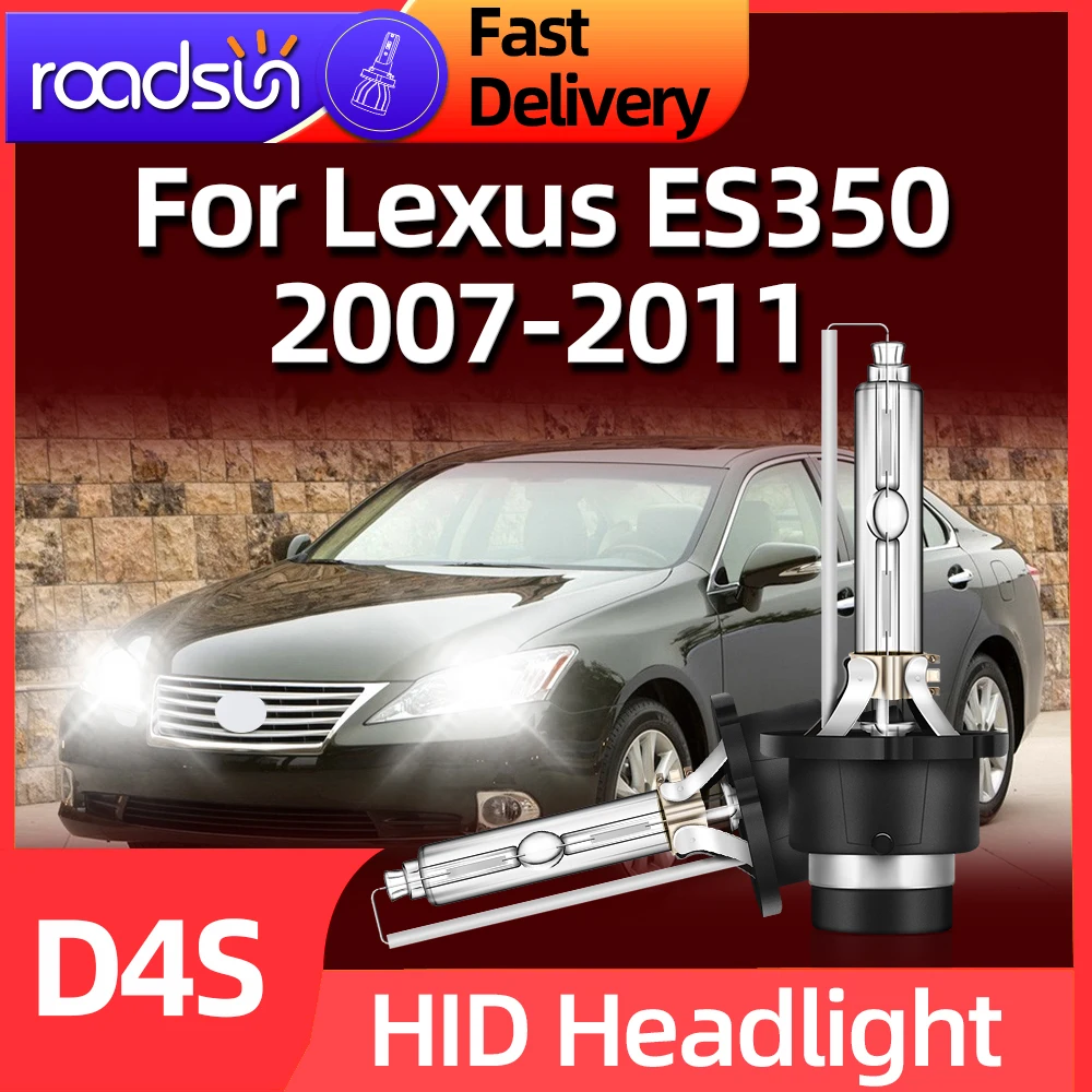 

Roadsun Upgraded D4S Xenon HID Headlight Bulbs 6000K Headlamp Replacement For Lexus ES350 2007 2008 2009 2010 2011