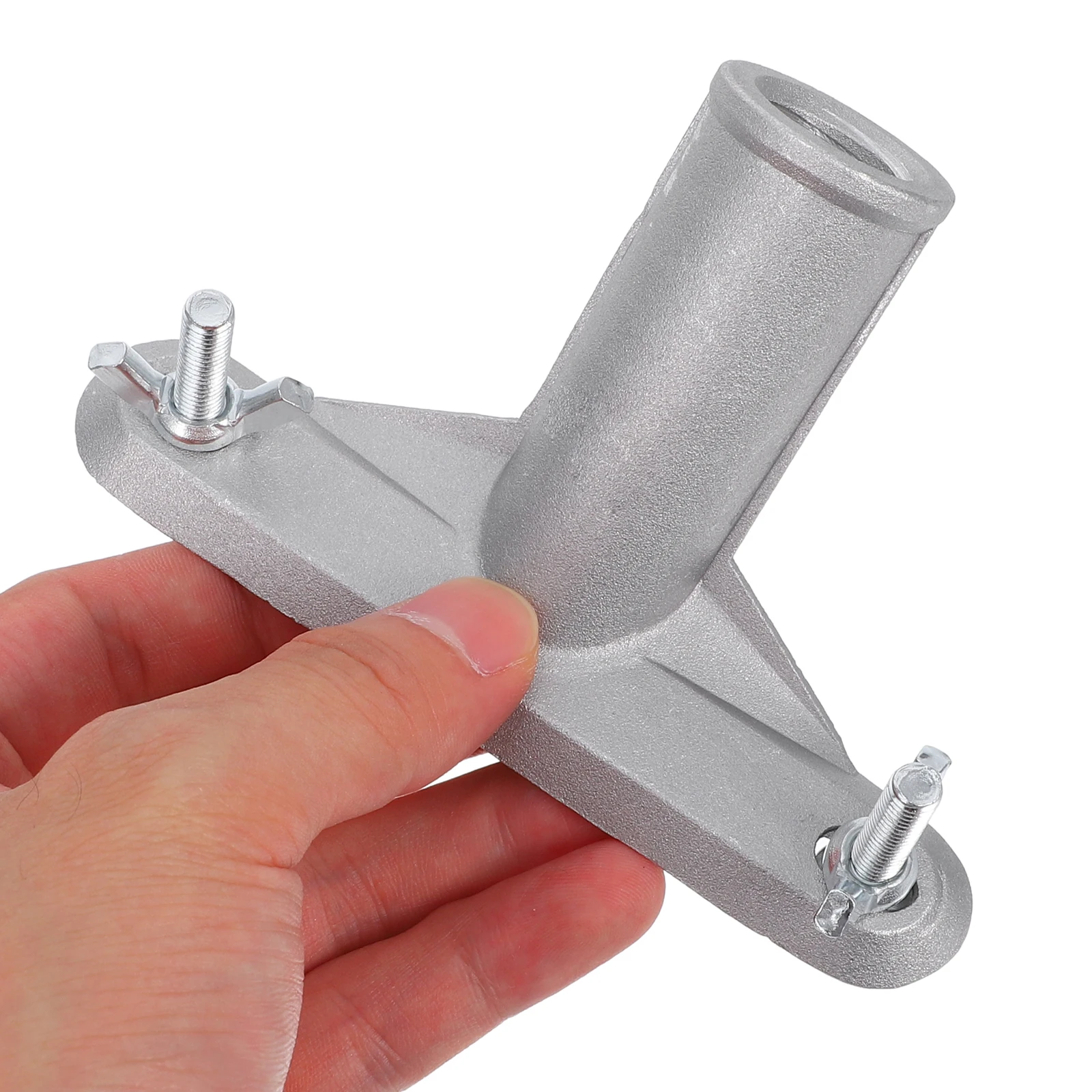 محول فرشاة دوارة لموصل رأس المكنسة من سبائك الألومنيوم لعمود التمديد، استبدال طرف الخيط المعدني لمقبض مكنسة الدفع #5