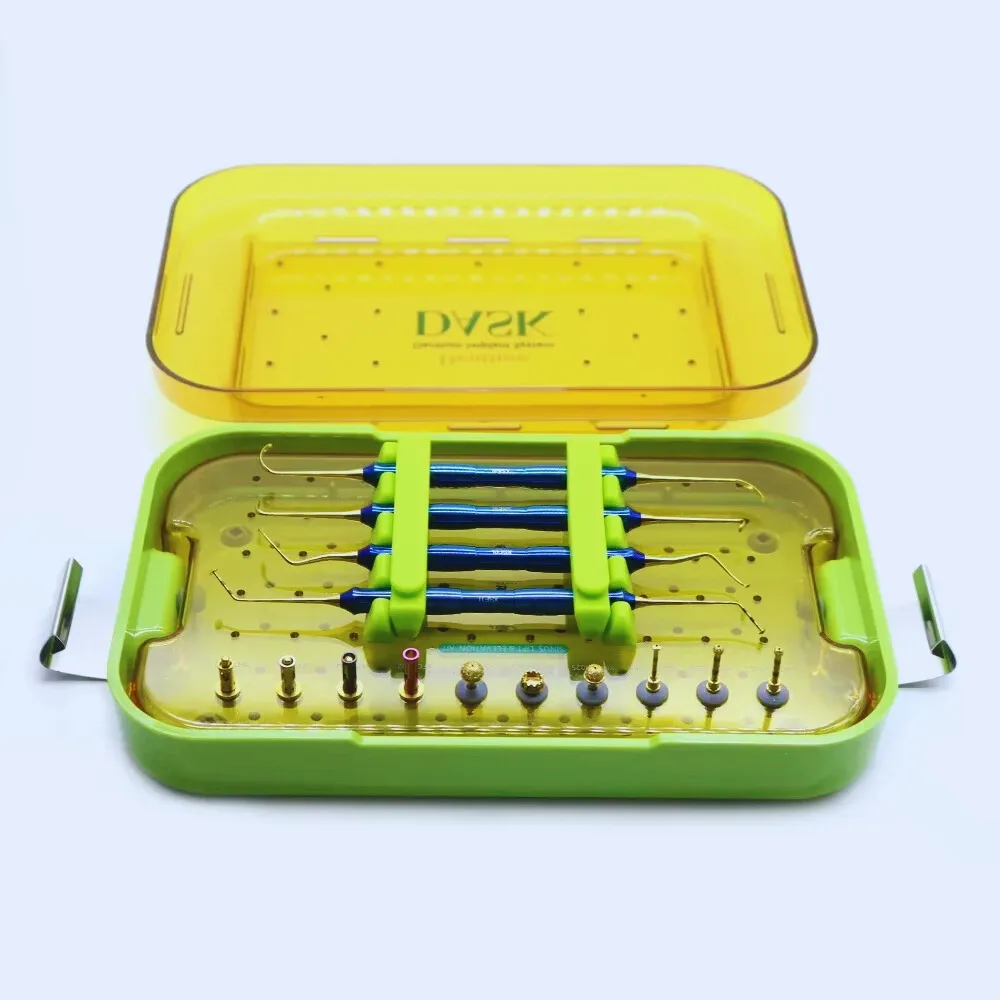 

Dentium dental surgical drill, stopper, maxillary sinus elevation instrument, dental implant elevation kit, original packaging