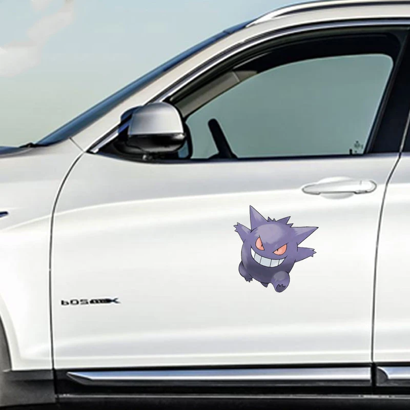 Pokemon Anime Stickers DIY Car Reflective Stickers Pikachu Mewtwo Gengar Bulbasaur Decorative Stickers Children\'s Toy Gifts