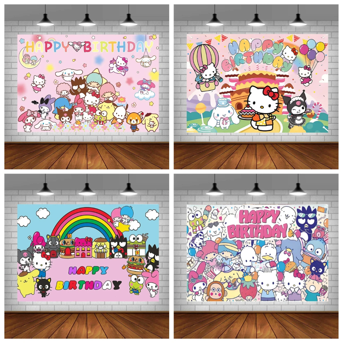 

Custom Sanrio Hello Kitty Party Backdrop Decor, Baby Girl, Kids Birthday Photography Background, Baby Shower Banner, Photo Props