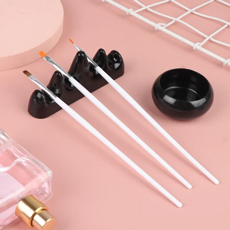 

Nail Art Brush Cleaner Plastic Holder UV Acrylic Gel Pen Pot Cleanser Cup Washing Cup Nail Brush Holder Professional Nail Tools
