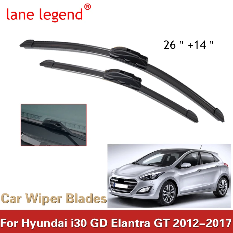 

Набор стеклоочистителей для Hyundai i30 GD Elantra GT 2012-2017, 26 + 14 дюймов