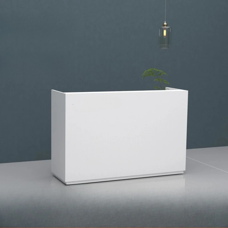 

Beauty Salon Reception Desks White Modern Display Minimalist Reception Desks Organizers Aesthetic Mostrador Lounge Furniture