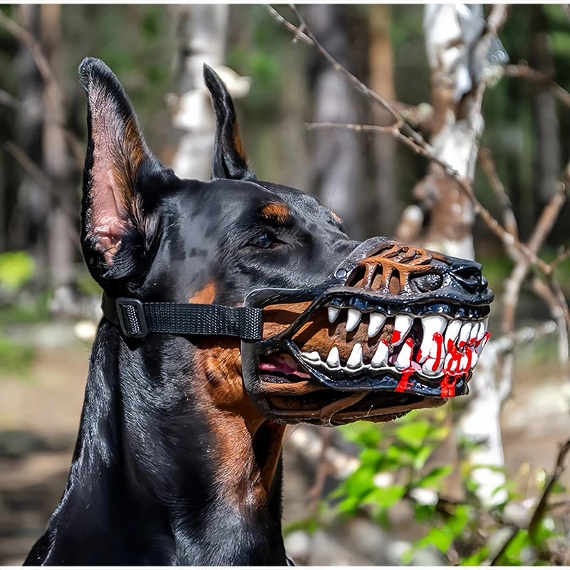 Hundemaulkorb-Maske Halloween Cosplay Haustier-Mundschutz Lustiger Kreativer Tier-Mundschutz Dekoratives Accessoire für Kleine, Mittlere und Große Hunde – Detail 10
