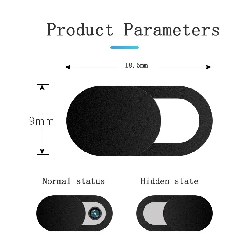 Cubierta para cámara web, cubierta para cámara de ordenador portátil, lentes bloqueadoras de cámara web deslizantes, pegatina de privacidad para iPad, tableta, teléfono inteligente, cubierta para cámara de Pc portátil