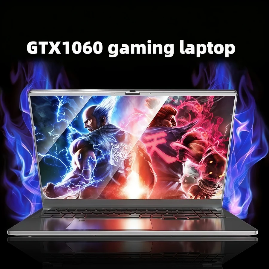 كمبيوتر محمول للألعاب مقاس 15.6 بوصة gtx1060 كمبيوتر محمول محمول كمبيوتر محمول Intel N95 32GB DDR4 1 تيرابايت SSD Windows11 لوحة مفاتيح بإضاءة خلفية لألعاب الكمبيوتر المحمول #1