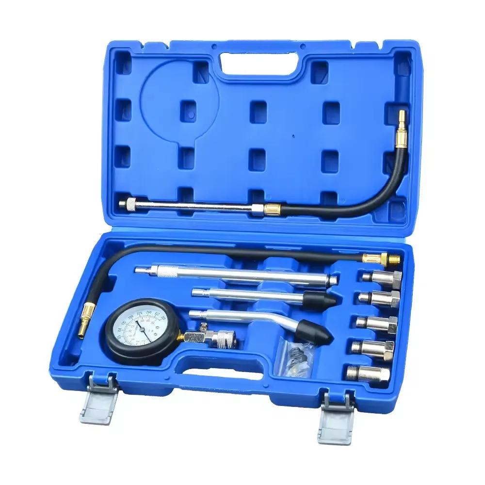 

Engine Cylinder Compression Tester Gauge Tool Kit 0-300PSI Multifunction Cylinder Pressure Gauge Engine Pressure Tester
