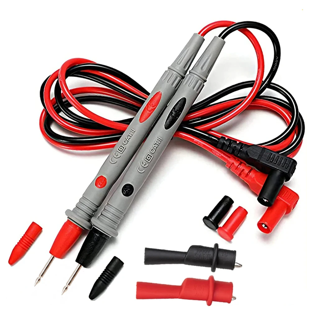 1 Pair Universal Probe Test Leads Pin For Digital Multimeter Needle Tip Meter Multi Meter Tester Lead Probe Wire Pen Cable 20A