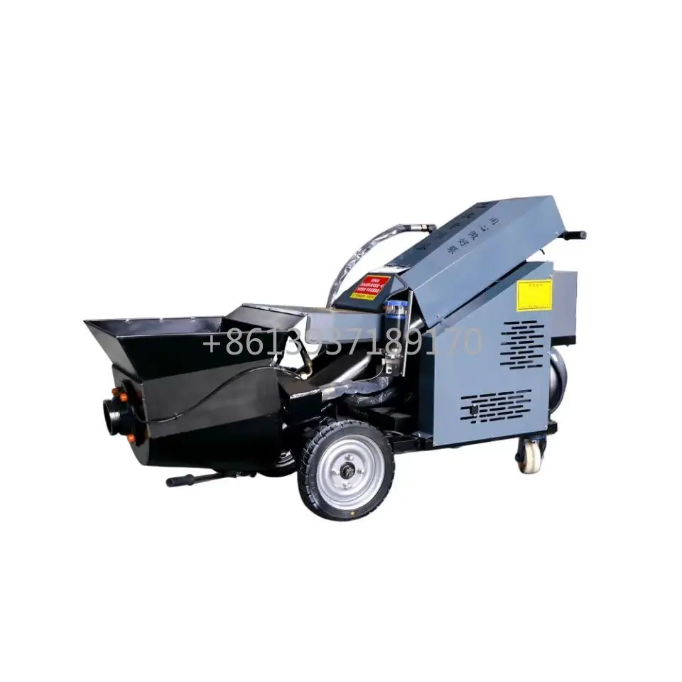 Large Hydraulic Secondary Structure Column Pump Small Diesel Inclined Horizontal Fine Stone Concrete Delivery Pump