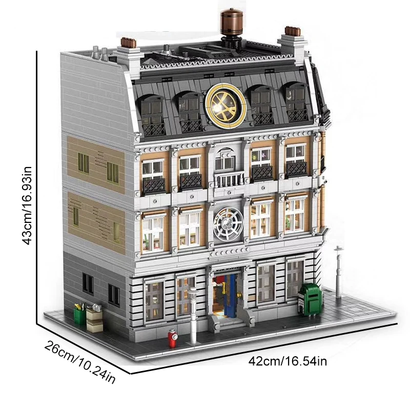 6564 pièces film Sanctum Sanctorum maison bâtiments ensembles, ville rue vue Architecture assemblage brique modèle Kit jouet adultes enfants cadeau