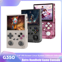 G350 Portable Handheld Game Console 3.5'' IPS Screen Linux System 3200mAh Dual Joystick 640x480 Retro Game Video Player Gift