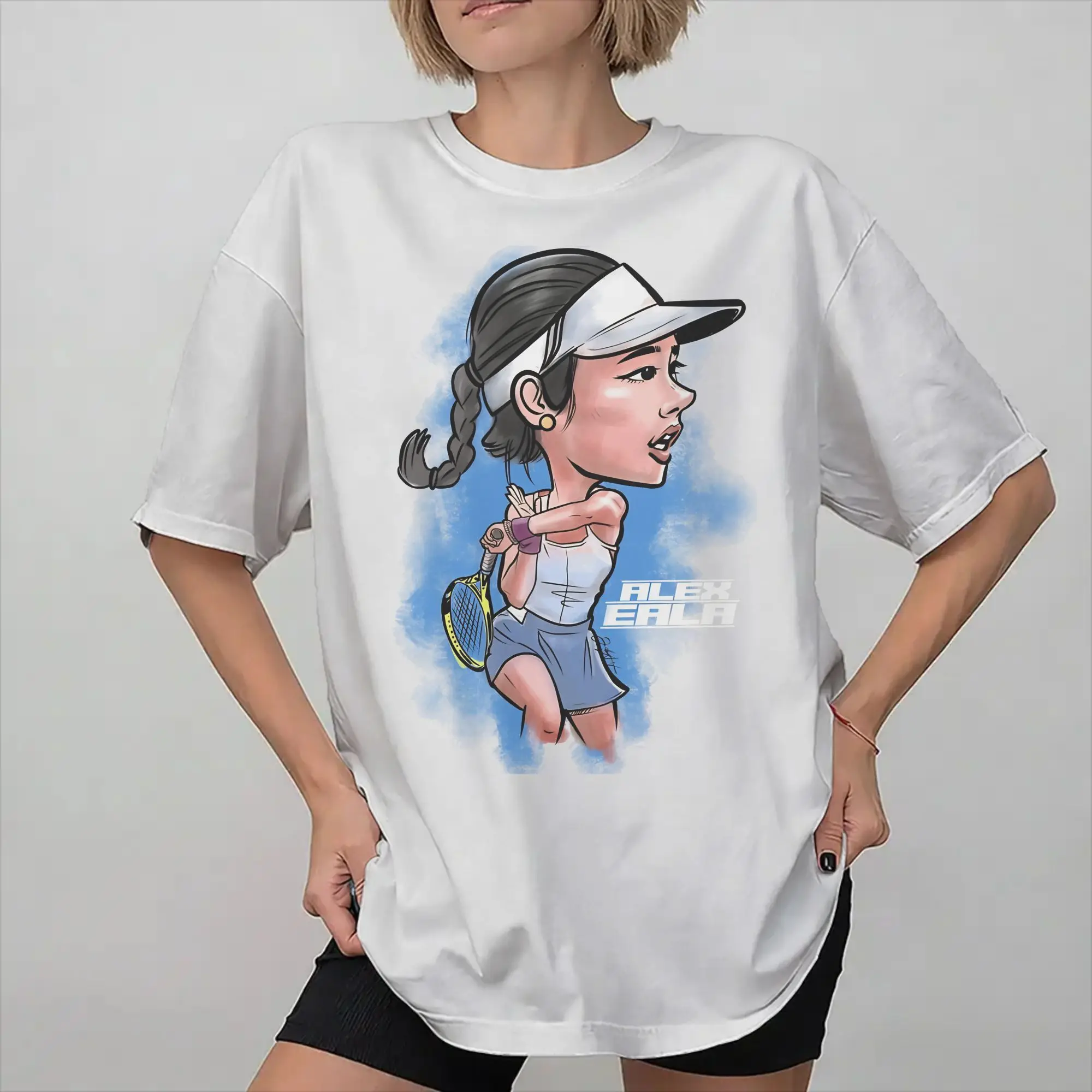 Men Women Fashion Alexandra Alex Eala tennis 2026 T Shirt Tee 100% Cotton  T-shirts Clothing