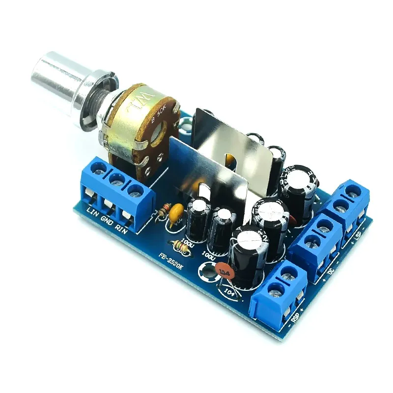 TEA2025B 2.0 Channel Stereo Audio Amplifier Board - 3W+3W Digital AMP for PC Speakers, Supports 5V/9V/12V DC with Volume Control