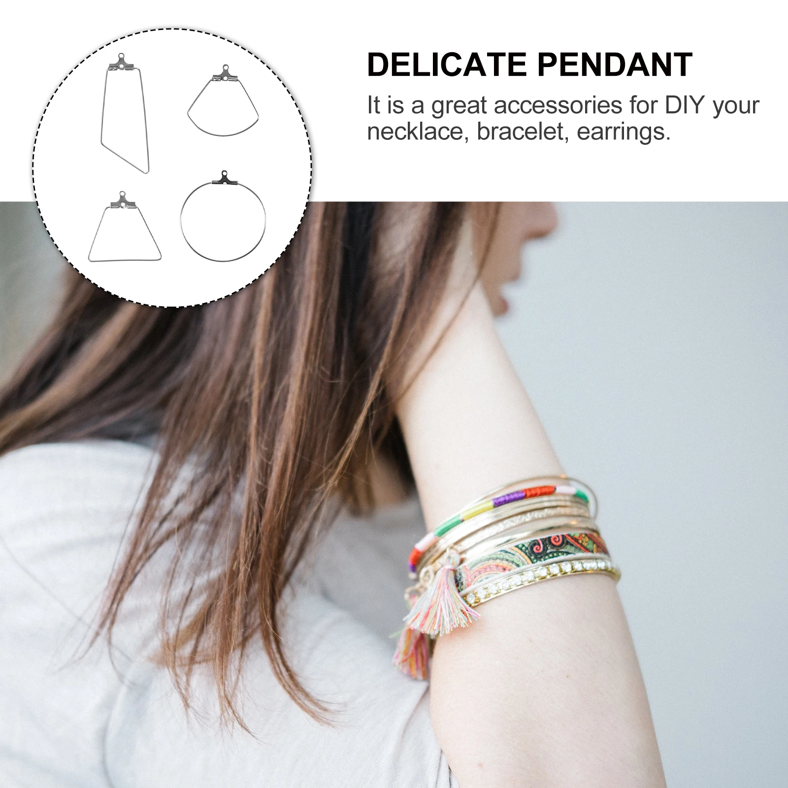 

40 Pcs Earrings Hoop Jewelry Components Stainless Steel DIY Beading Findings Accessories for Necklace Bracelet Project