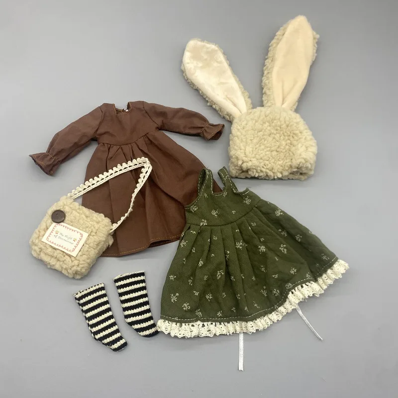 30cm 인형 옷 1/6 Bjd 인형 액세서리 작업복 세트 드레스업 장난감