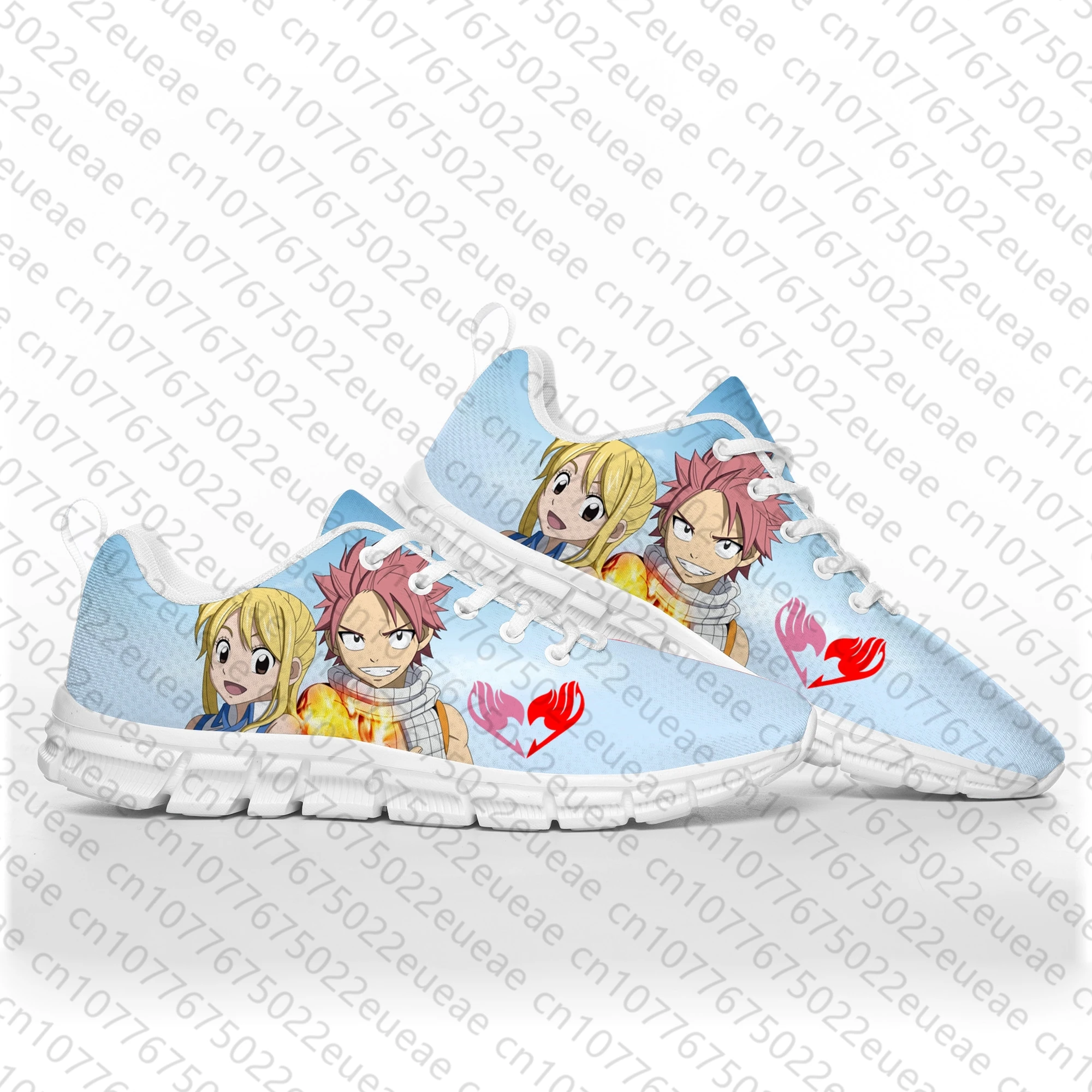 Natsu Dragneel Anime Calçados Esportivos para Homens e Mulheres, Casual Custom Sneakers para Crianças e Adolescentes, Anime Fairy Tail de alta qualidade