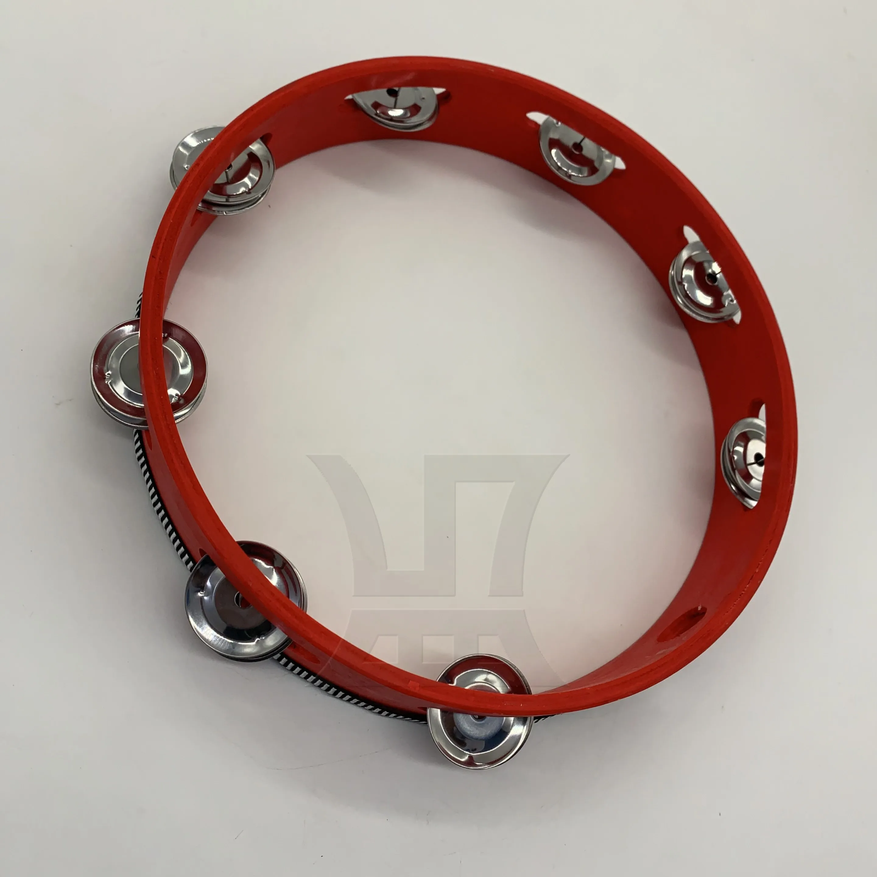 

Yibuy 1pc Hand Held Tambourine Drum 10 Inches Red Tambourine Percussion Instrument