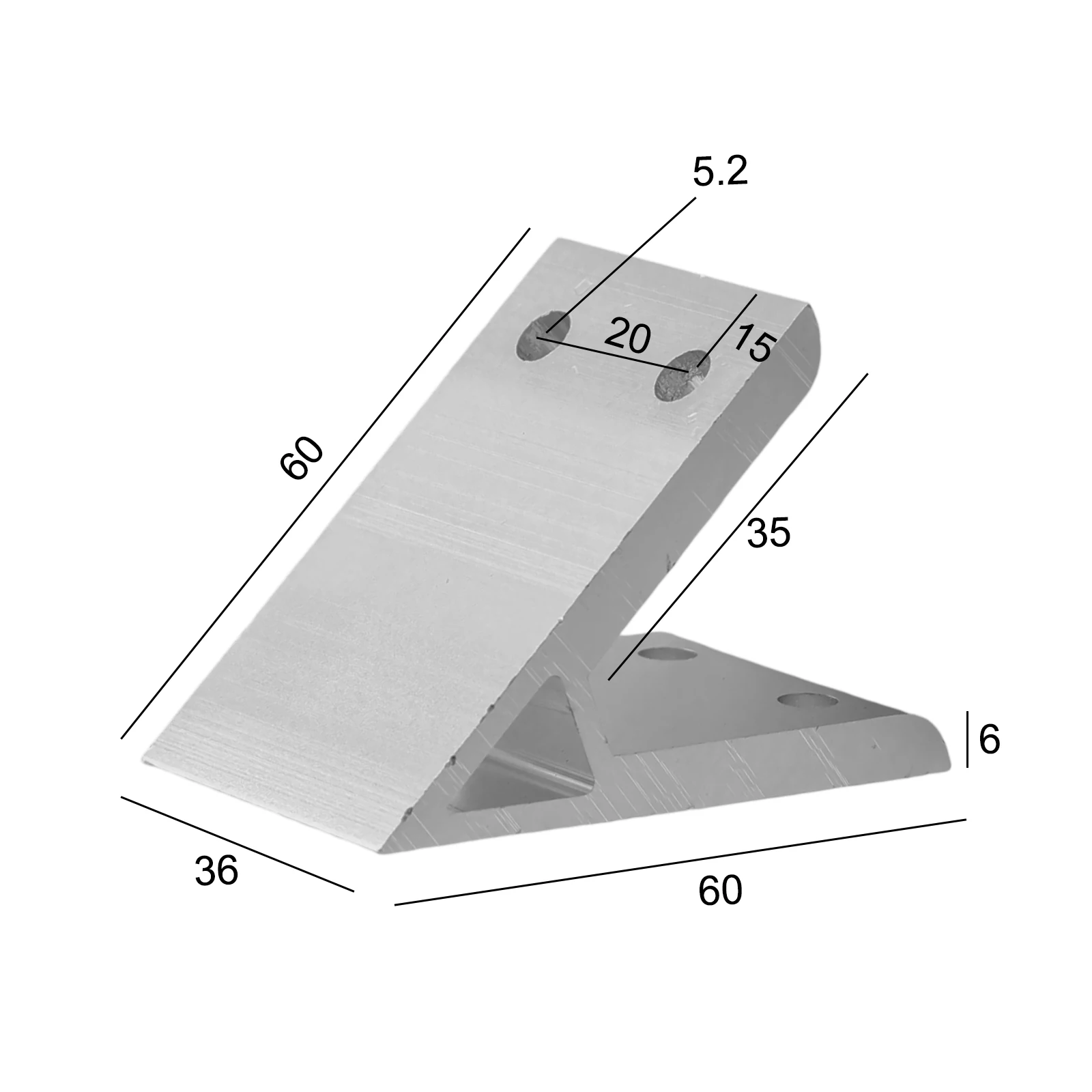 Aluminum Profile Joint 45 Degree Angle Bracket Used With T-bolts Aluminum Alloy Flange Nuts Hexagon Socket Bolts High Hardness