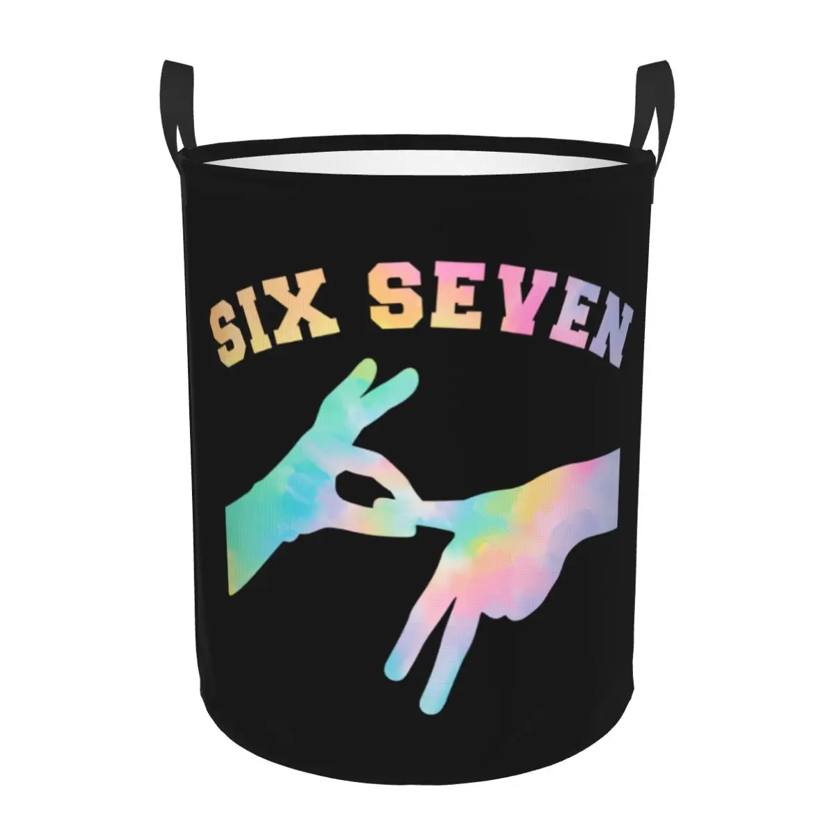 Custom Six Seven 67 Laundry Hamper Large Clothes Storage Basket Toys Bin Organizer for Boy Girl