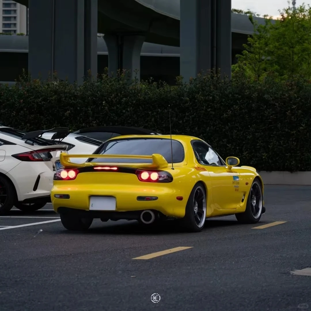 High Quality for MAZDA RX7 FD FD3S Kouki Carbon Fiber Rear Spoiler Wing 99 Spec