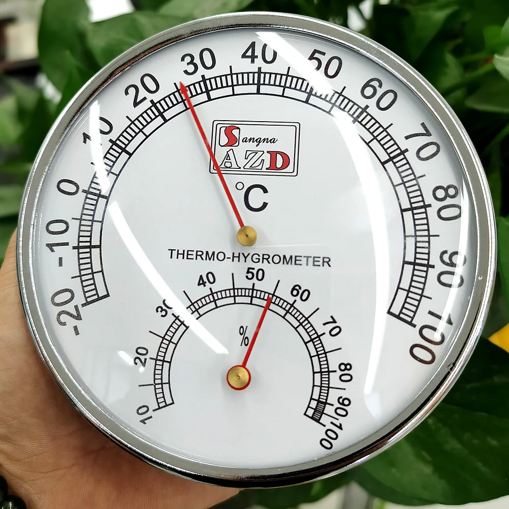 Stainless Steel Case Steam Sauna Thermometer Hygrometer In room accessories