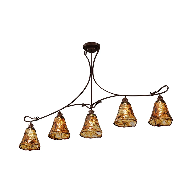 

Maillard chandelier American retro high-end atmospheric dining table bar light creative restaurant light