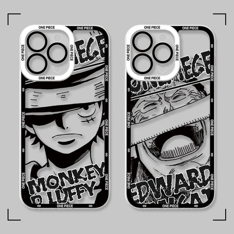 Anime O-One Piece Case For Samsung Galaxy S23 S22 Ultra S21 S20 FE S10 Plus Note 20 10 9 A14 A24 A34 A54 Transparent Soft Cover