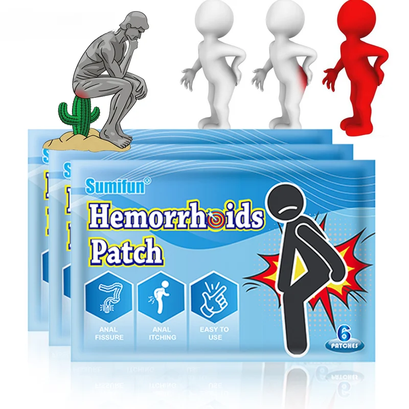 

24pcs Hemorrhoids Treatment Patch Relief Internal External Piles Stickers Anal Fissure Antibacterial Medical Plaster