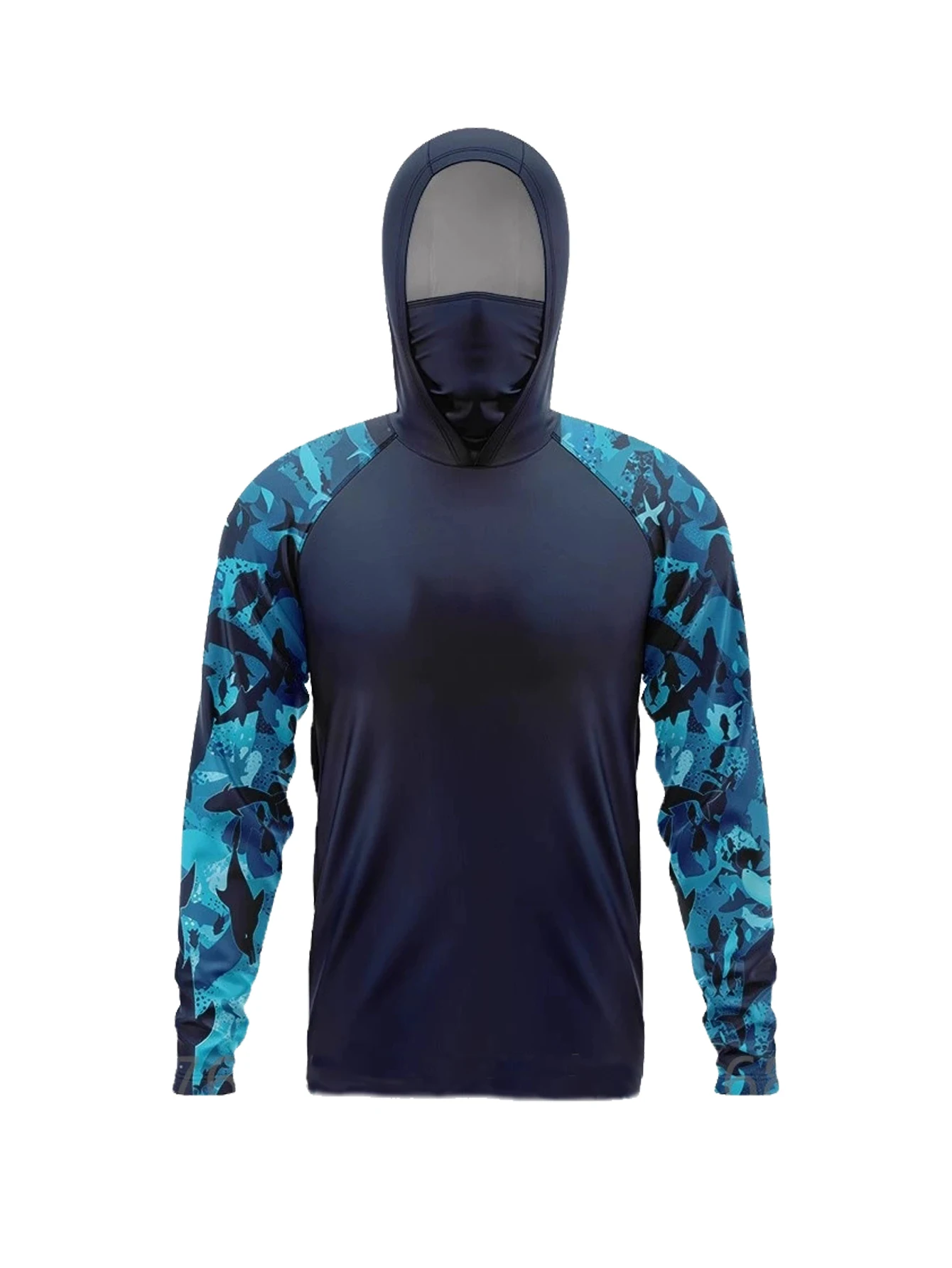 メンズUPF50+日焼け防止フィッシングフーディー、フェイス - Outdoor Hunting Hoodie のレビューと価格
