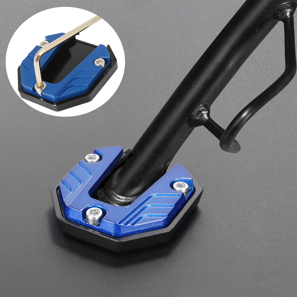 Universal Scooter Motorcycle Bike Kickstand Extender Foot Side Stand Extension Pad Support Plate Anti-skid Enlarged Base image 4