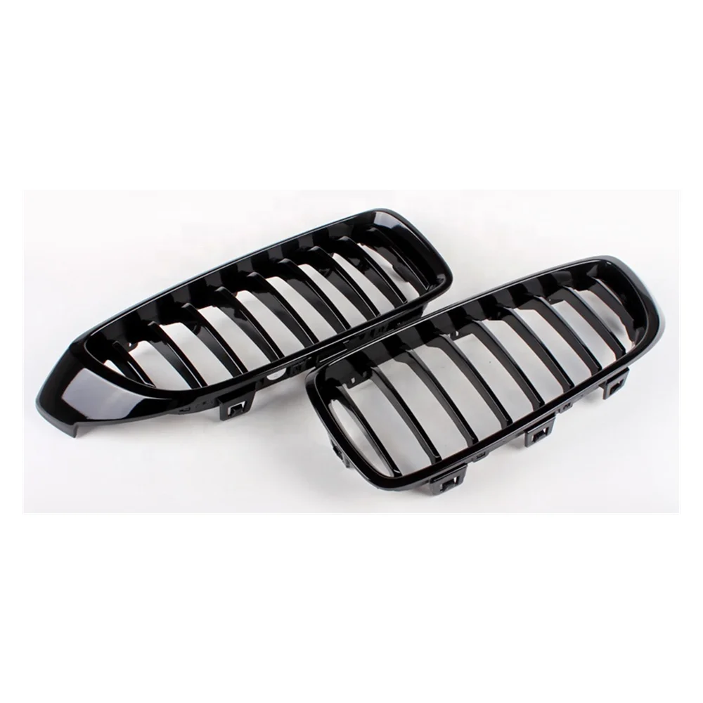 Factory Glossy Black Bumper Grill for 4 Series F32 F33 F36 Single Slat Line High Quality Kindly Grill for M3 M4 2014-IN