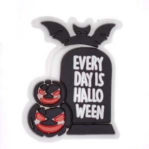 Halloween Fashion Punk Shoe Buckle para Crianças, Acessórios Encantos, Decorações para Sandálias, Sapatilha Tampo, Presente para Festa, PVC, 2024