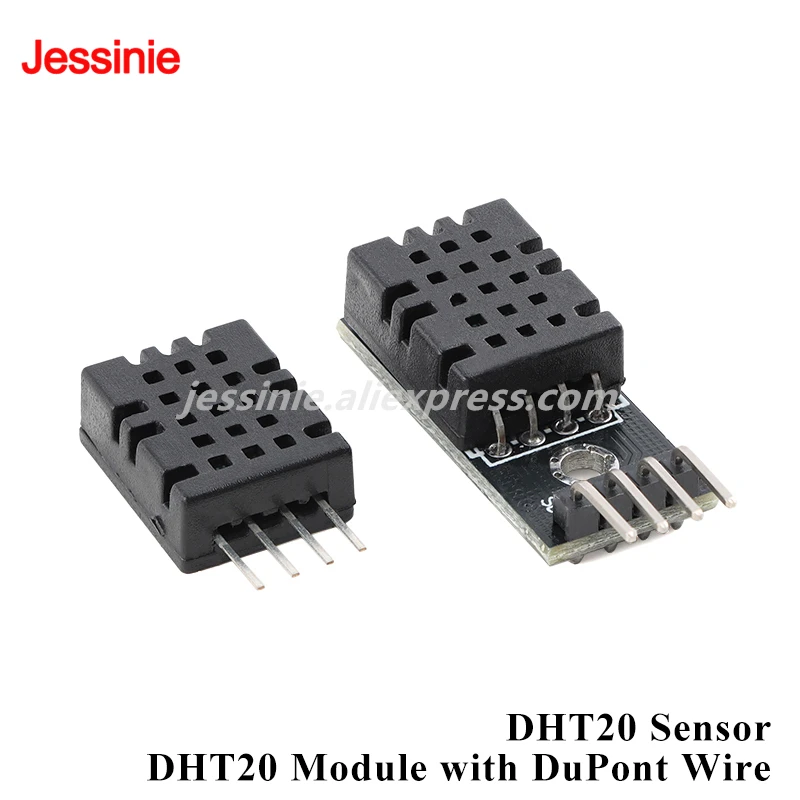 5 قطعة/1 قطعة DHT20 وحدة استشعار درجة الحرارة والرطوبة الرقمية ترقية DHT11 مع مسبار مستشعر الإخراج I2C لاردوينو