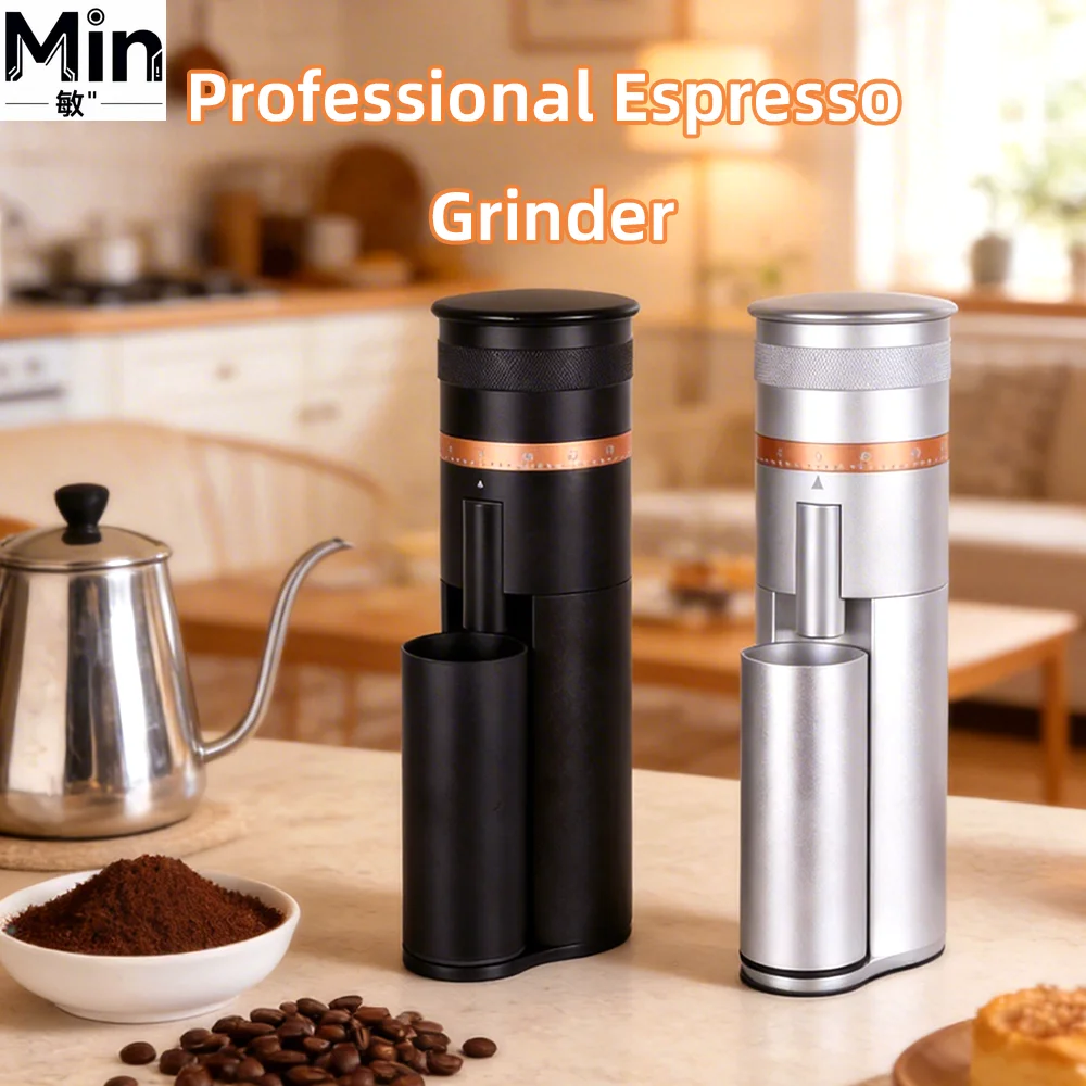 48mm Conical Burr Adjustable Automatic Espresso Coffee Bean Grinder Uniform Grinding for Use