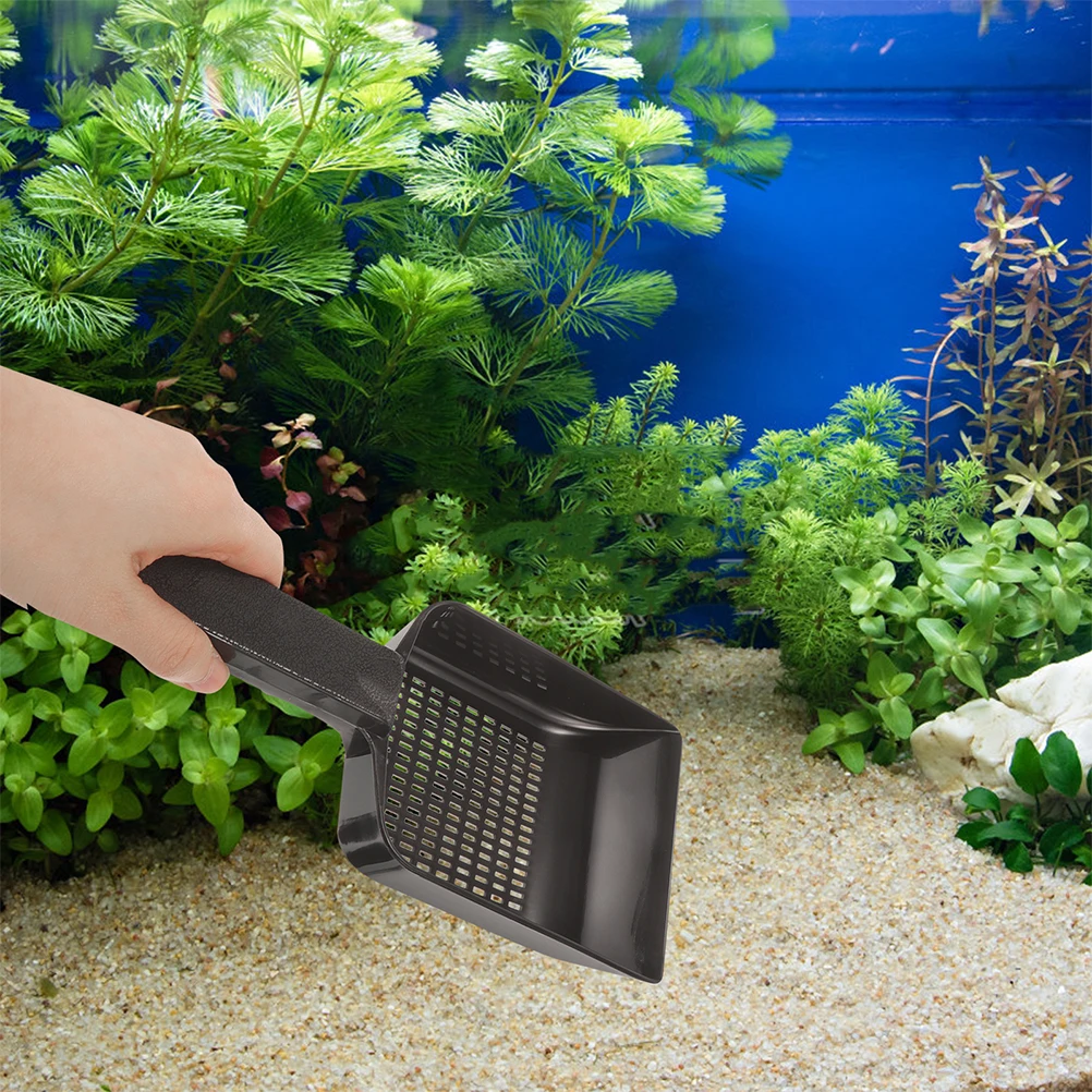 

2pcs Aquarium Tools Fish Tank Scoop Gravel Cleaner Sand Shovel Durable Lightweight Maintenance Garden Home Pool