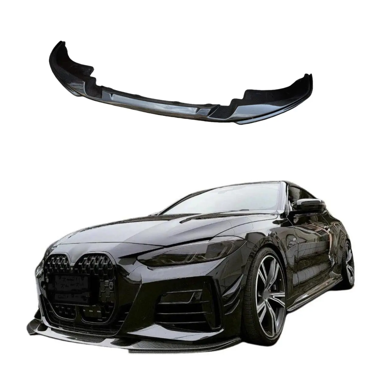

3D Style Carbon Fiber Front Bumper Lip For BMW G22 4 Series 2020+