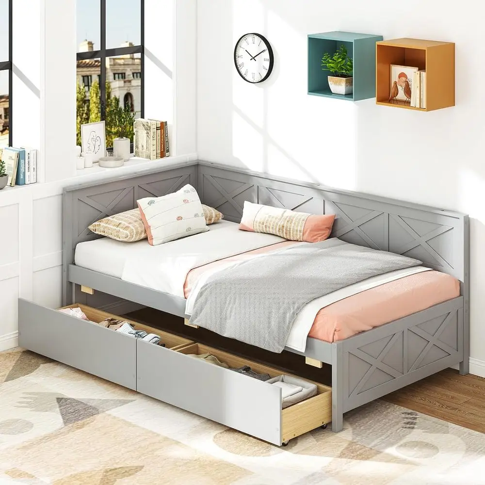 Twin Daybed With 2 …
