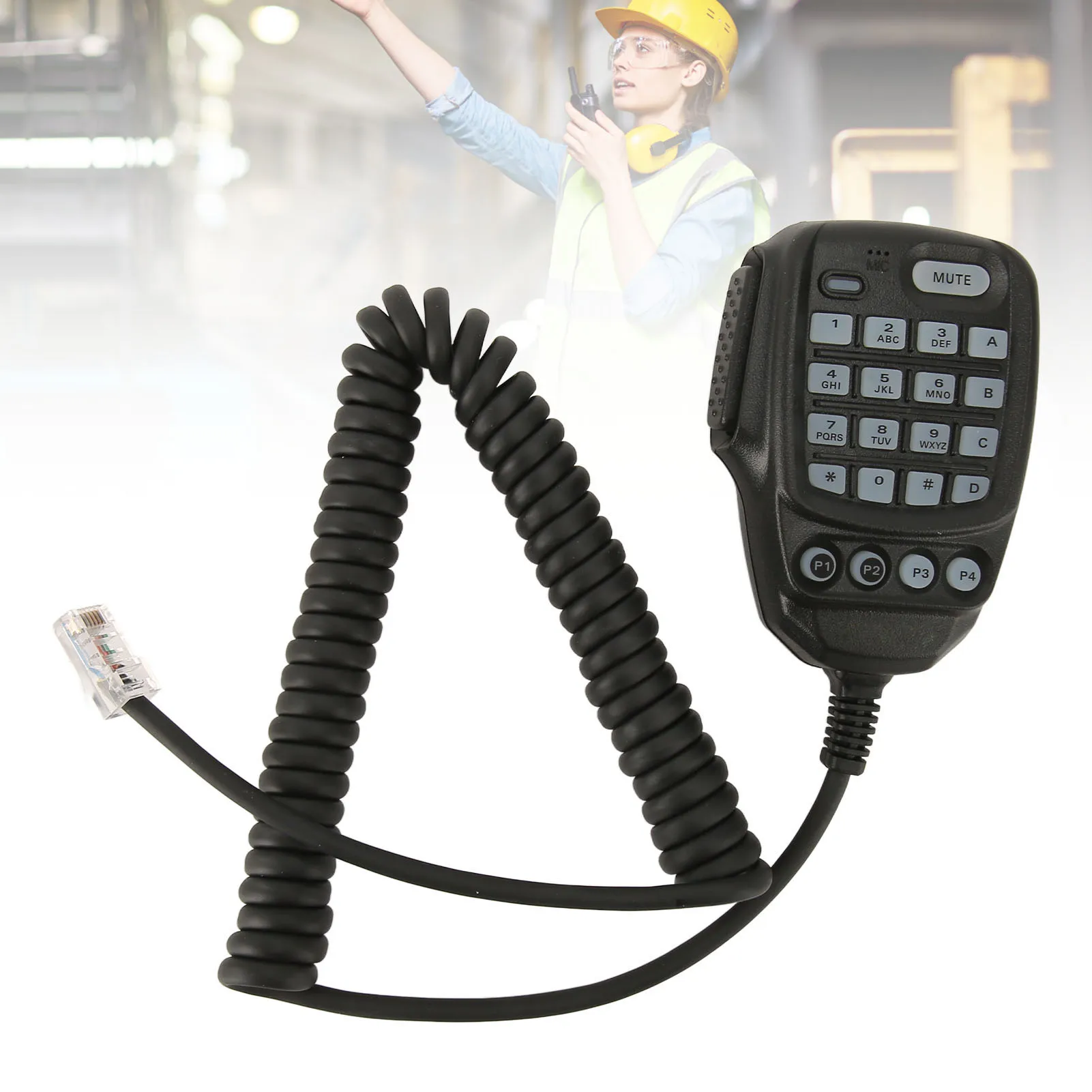 

Микрофон-динамик для рации, портативный микрофон-динамик для двухсторонней связи, ABS, высокая прочность на разрыв, с кнопкой, для 8900R, для 300DR